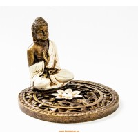 Áldó Buddhás, mandalás füstölő égető 