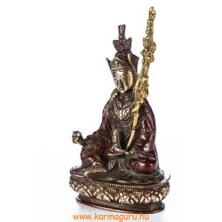 Guru Rinpoche réz szobor, arany-vörös - 14 cm