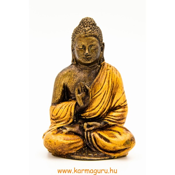 Áldó Buddha színes rezin szobor - 11 cm