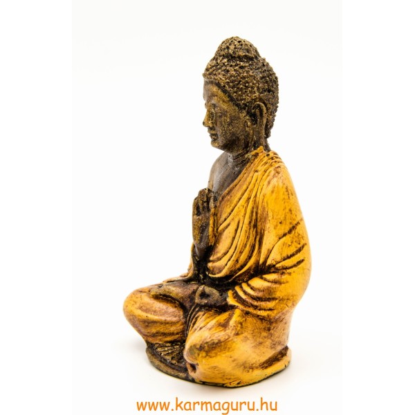 Áldó Buddha színes rezin szobor - 11 cm