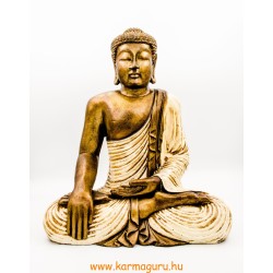 Shakyamuni Buddha színes rezin szobor - 38 cm