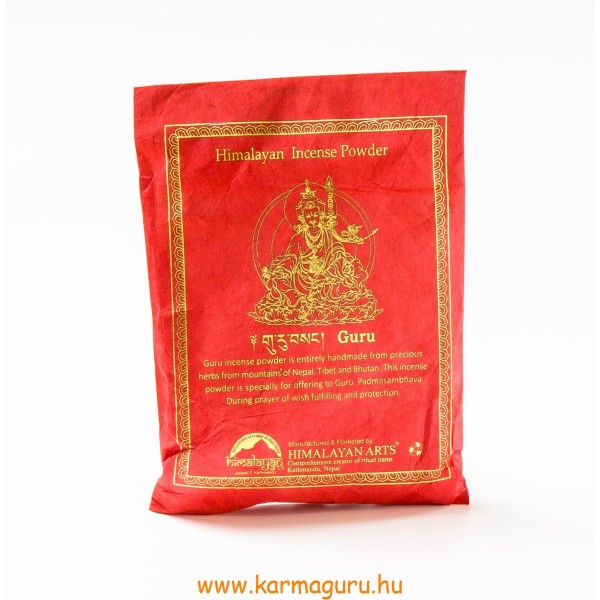 Guru Rinpoche füstölő por - megvilágosodás, védelem