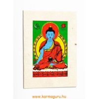 Gyógyító Buddha mártott papír (LOKTA) képeslap