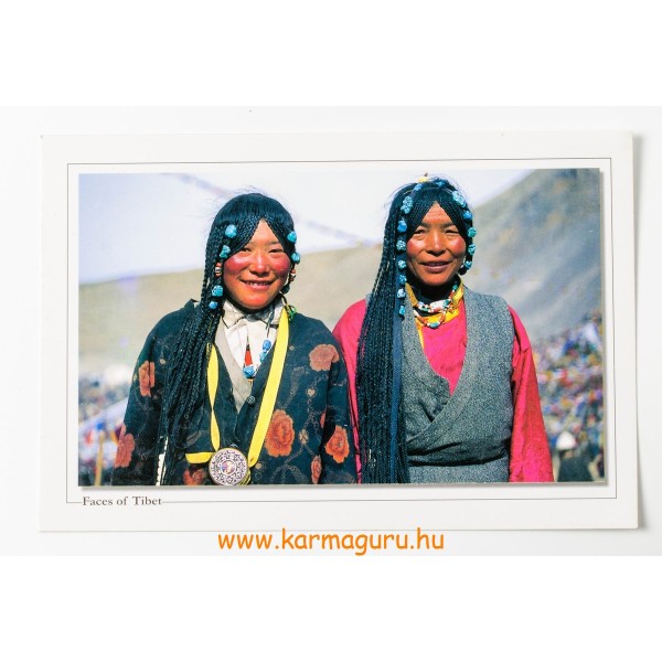 Tibeti emberek képeslap 1.