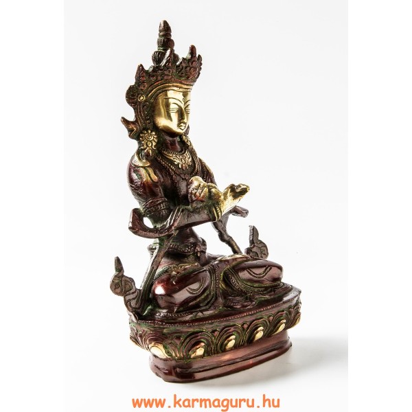 Vajradharma (Dorje Chö) réz szobor, arany-vörös - 20cm
