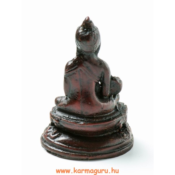 Gyógyító Buddha szobor rezin vörös színű - 5,5 cm