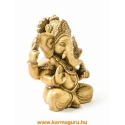 Ganesha, csont színű rezin szobor - 18 cm