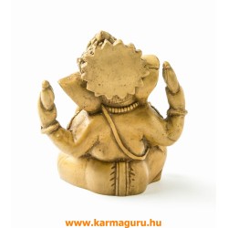 Ganesha, csont színű rezin szobor - 18 cm