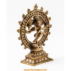 Táncoló Shiva, csont színű, rezin szobor - 23 cm