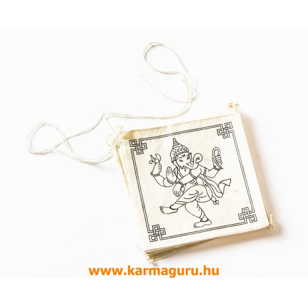 Ganesha imazászló, mártott papíron (LOKTA)