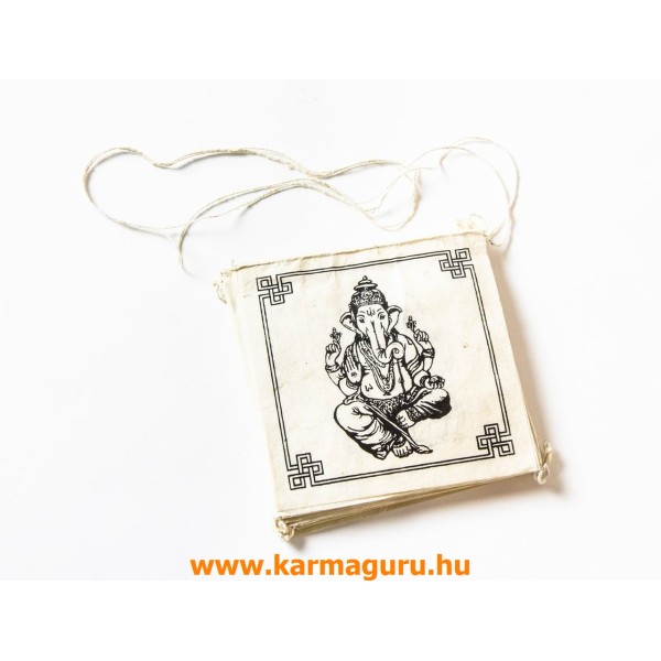Ganesha imazászló, mártott papíron (LOKTA)