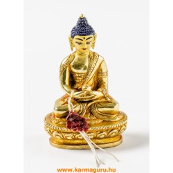Amitabha Buddha aranyozott szobor - 8,5 cm