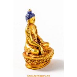Shakyamuni Buddha aranyozott szobor - 6 cm