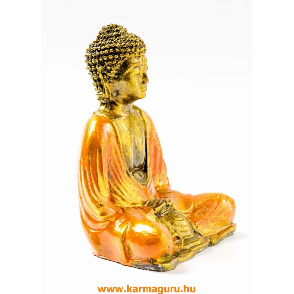 Amitabha Buddha színes rezin szobor - 16 cm