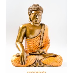 Shakyamuni Buddha színes rezin szobor - 38 cm