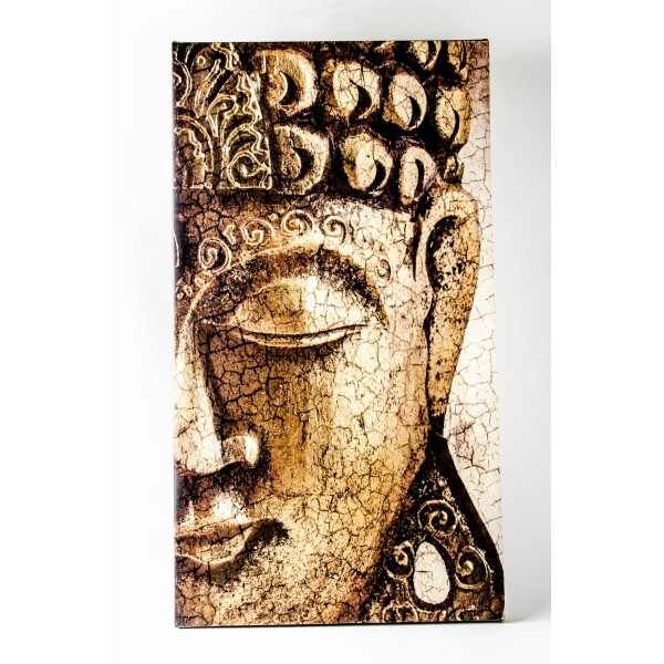 Antik Buddha fej kép választható kivitelben (vászonkép, vakkeretes vászonkép, falmatrica)
