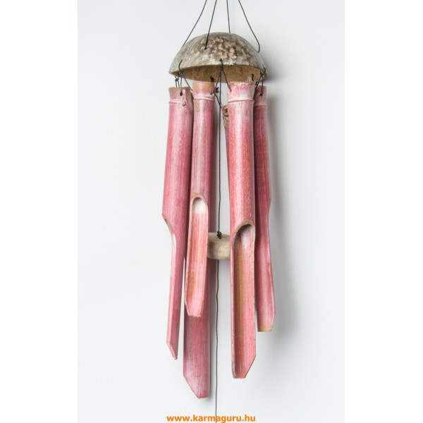 Bambusz szélcsengő, rózsaszín