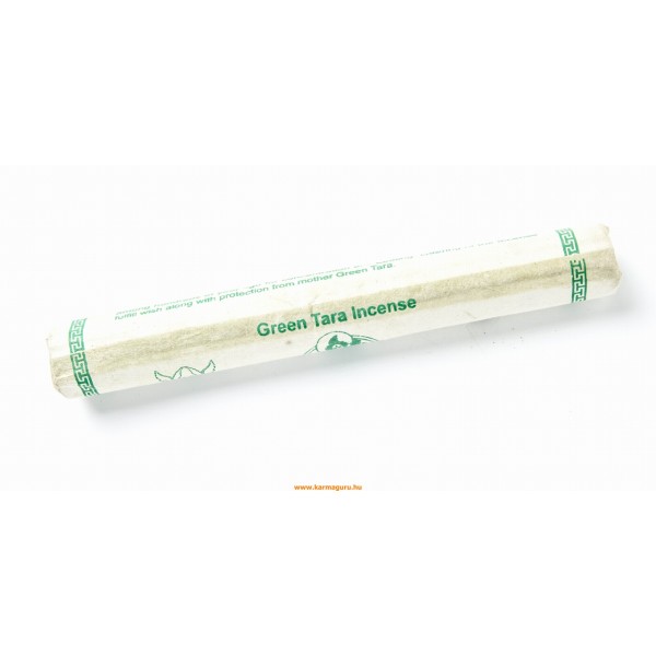 Zöld Tara füstölő,  mártott papírba csomagolva  - gyors segítség,