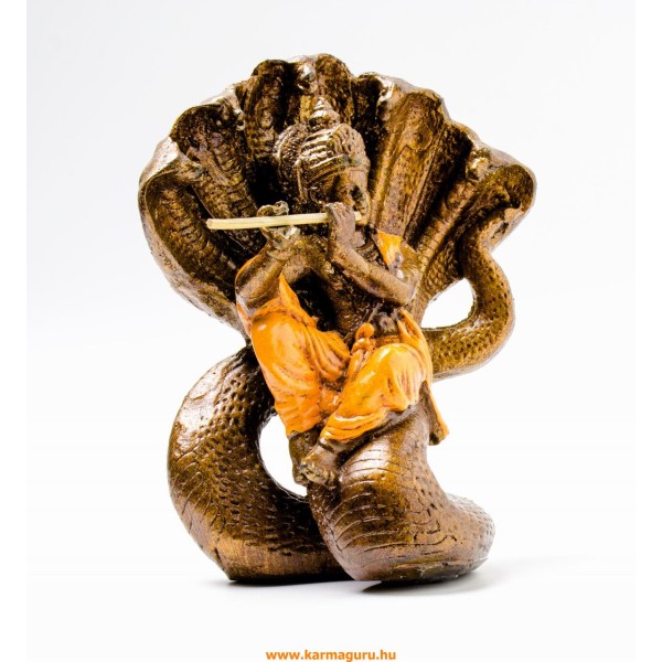 Krishna színes rezin szobor - 19 cm