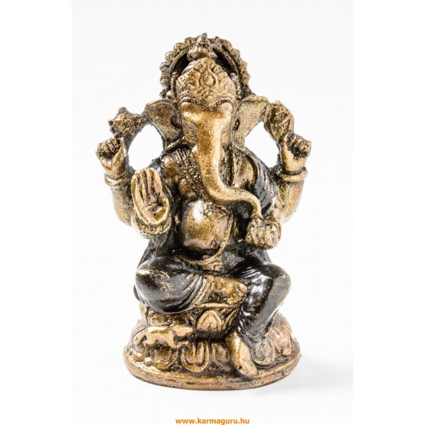 Ganesha színes rezin szobor - 11 cm