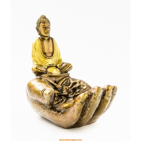 Buddha keze füstölő égető, ülő Buddhával