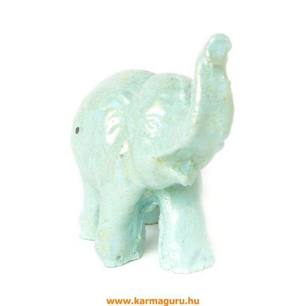 Elefánt színes rezin szobor - 6,5 cm