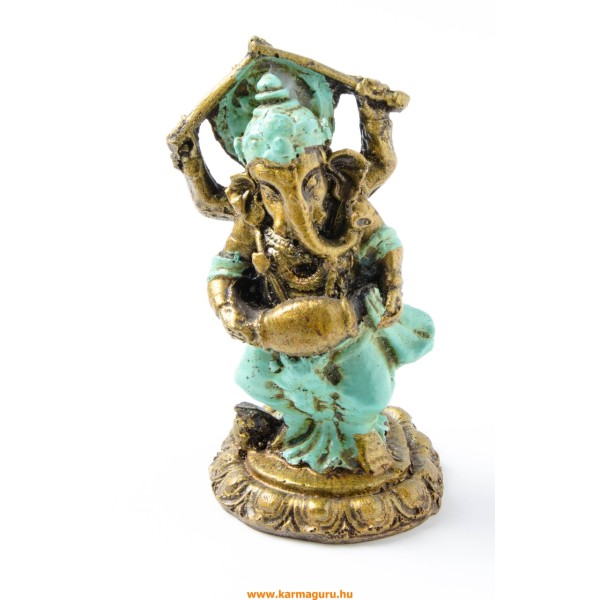 Ganesha színes rezin szobor - 13 cm