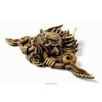 Garuda rezin maszk, vésett, 22 cm