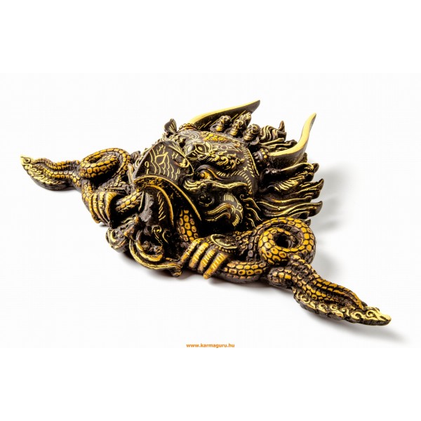 Garuda rezin maszk, vésett, 22 cm