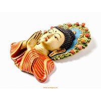 Üdvözlő Buddha maszk - kézzel festett