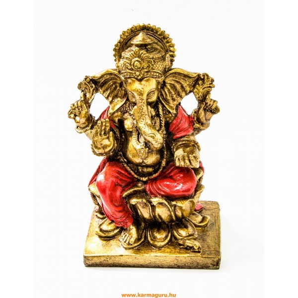 Ganesha színes rezin szobor - 16 cm