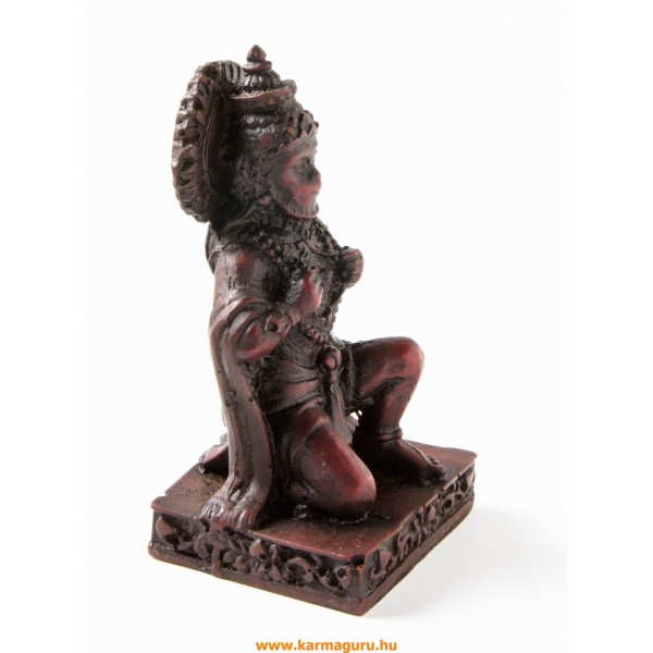 Hanuman vörös színű rezin szobor - 10 cm