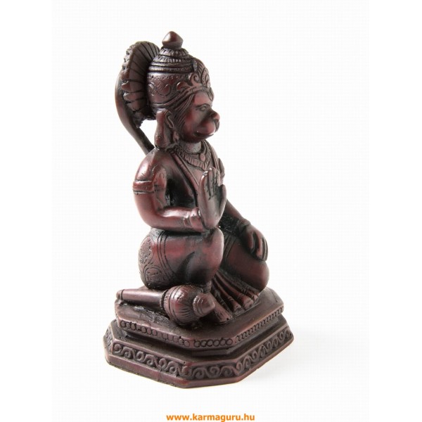 Hanuman vörös színű rezin szobor - 13 cm
