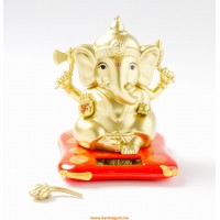 Integető, napelemes Ganesha