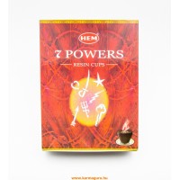 Hem 7 powers (7 erő/7 csakra) füstölő gyanta éghető faszén csészében