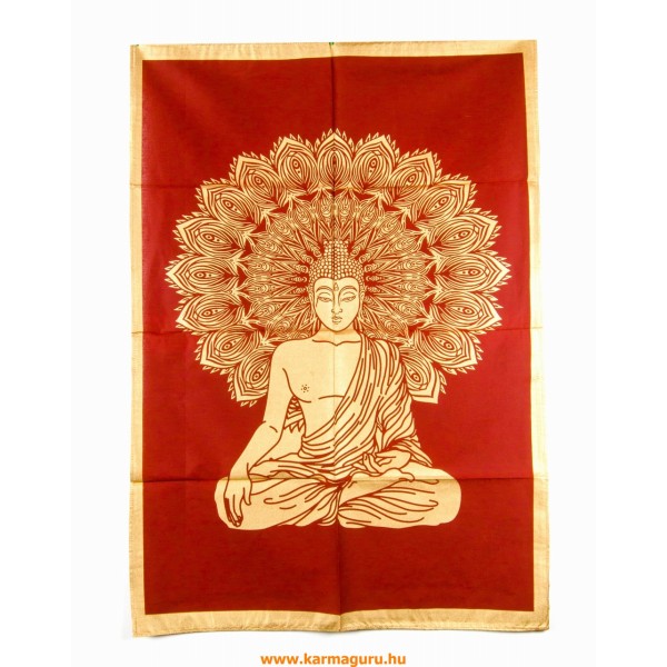 Shakyamuni Buddha falidísz, arany - 110 x 70
