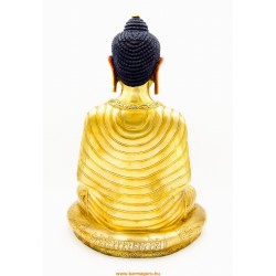 Amitabha Buddha teljesen aranyozott, szobor különlegesség, ritkaság - 41 cm