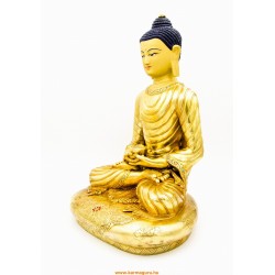 Amitabha Buddha teljesen aranyozott, szobor különlegesség, ritkaság - 41 cm
