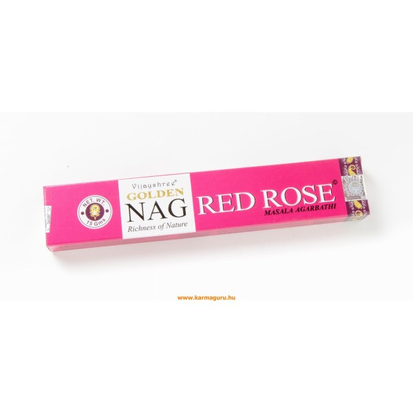 Vijayshree Arany Nag Red Rose füstölő