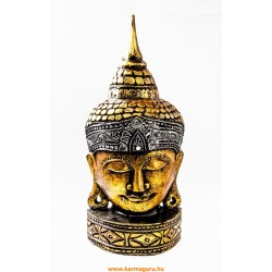 Buddha maszk falra és asztalra - 50 cm, arany színű