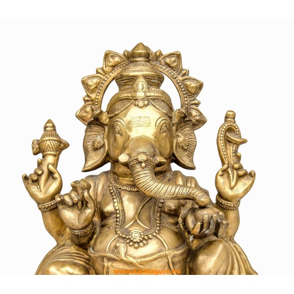 Ganesha hatalmas réz szobor különlegesség - 65 cm
