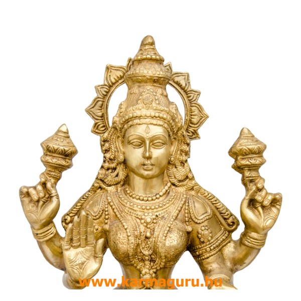 Laxmi (Lakshmi) hatalmas réz szobor különlegesség - 75 cm