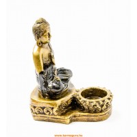 Áldó Buddha füstölő égető és mécsestartó