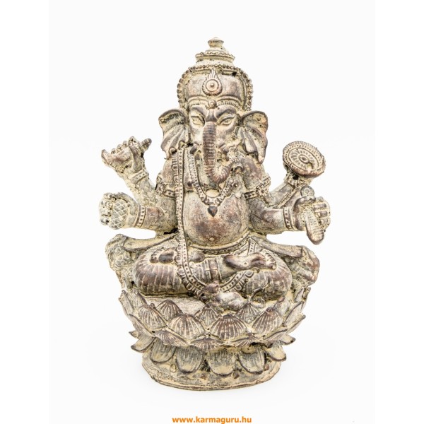 Ganesha rezin szobor - 15,5 cm, szürke