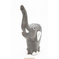 Fa elefánt, szürke nagy - 19 cm 