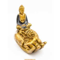 Buddha keze füstölő égető, ülő Buddhával