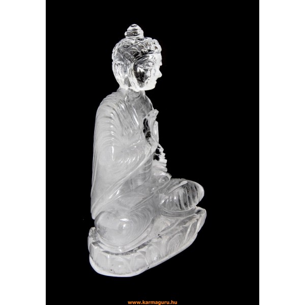 Buddha hegyikristály szobor - 14 cm