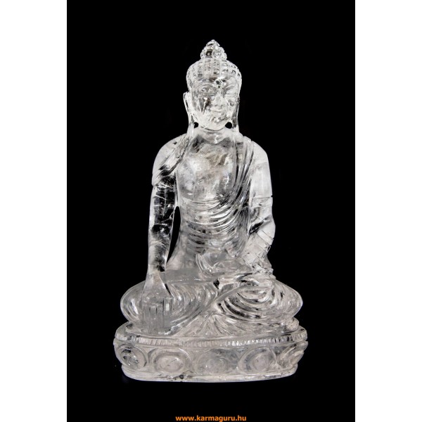 Buddha hegyikristály szobor - 19 cm
