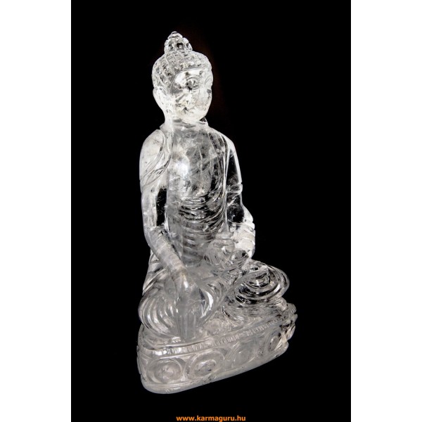 Buddha hegyikristály szobor - 19 cm