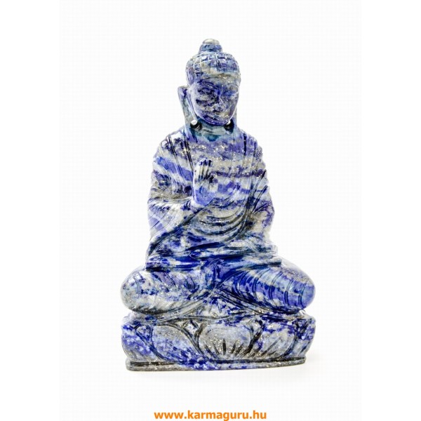Buddha lápisz kristály szobor - 12-14 cm